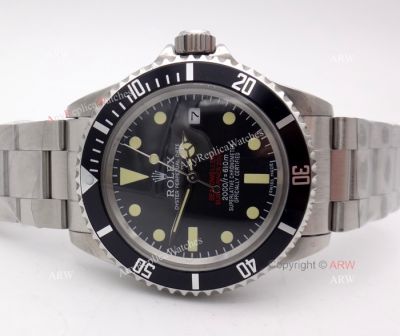 Replica Vintage Rolex SEA-DWELLER 40mm Watch Stainless steel Black Dial